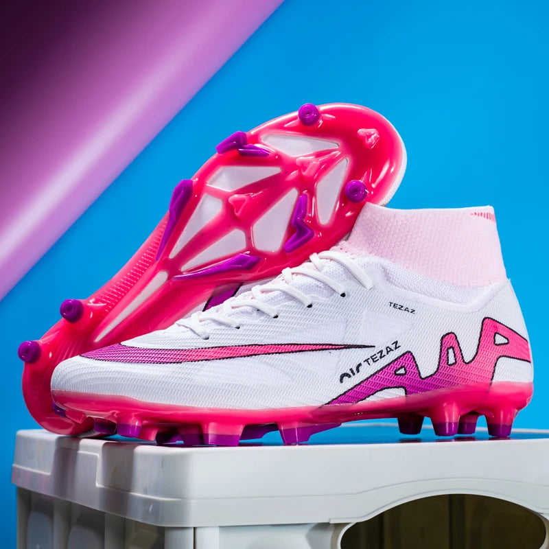 Men's Black Soccer Cleats - Indoor/Outdoor Performance Shoes